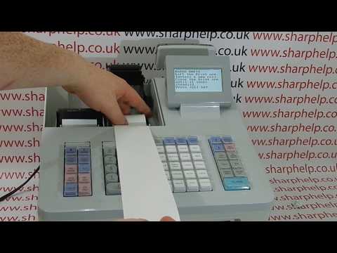 Sharp XE-A307 Cash register reporting tutorial - how to do an end ...