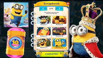 Minion rush King Bob minion Scrapbook prize pod gameplay walkthrough iOS android