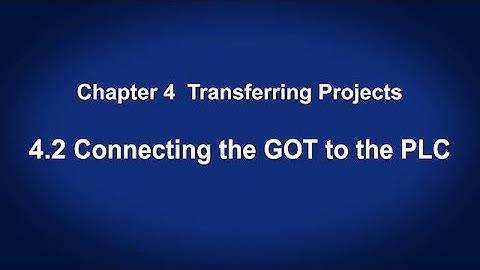 4.2 Connecting the GOT to the PLC － Transferring Projects〈Your First GOT (9/14)〉
