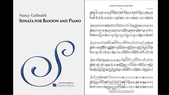 Nancy Galbraith  Sonata for Bassoon and Piano  Mus...