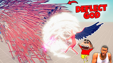 DEFLECT GOD vs EVERY 5X GOD UNIT in Totally Accurate Battle Simulator with SHINCHAN and CHOP