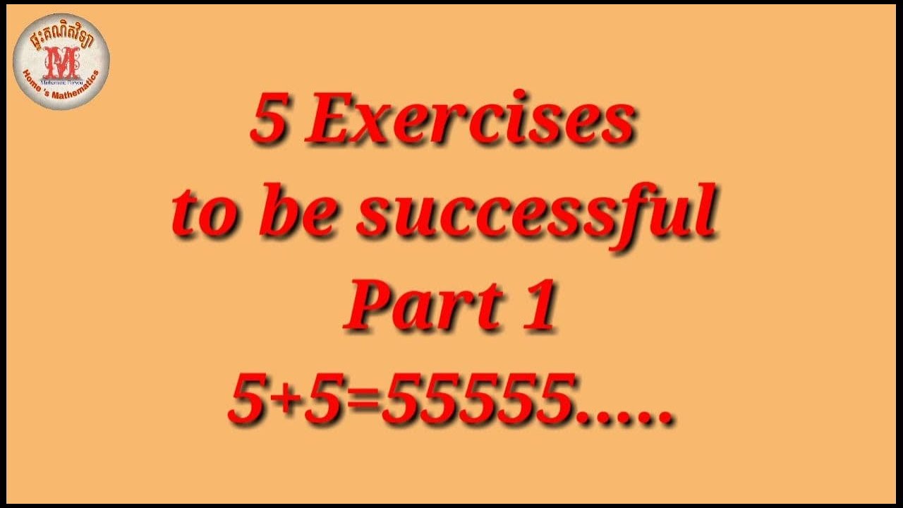 Exercise 5+5=55555 (1) - YouTube