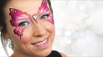 One-Stroke Butterfly Face Painting Tutorial | Ashlea Henson