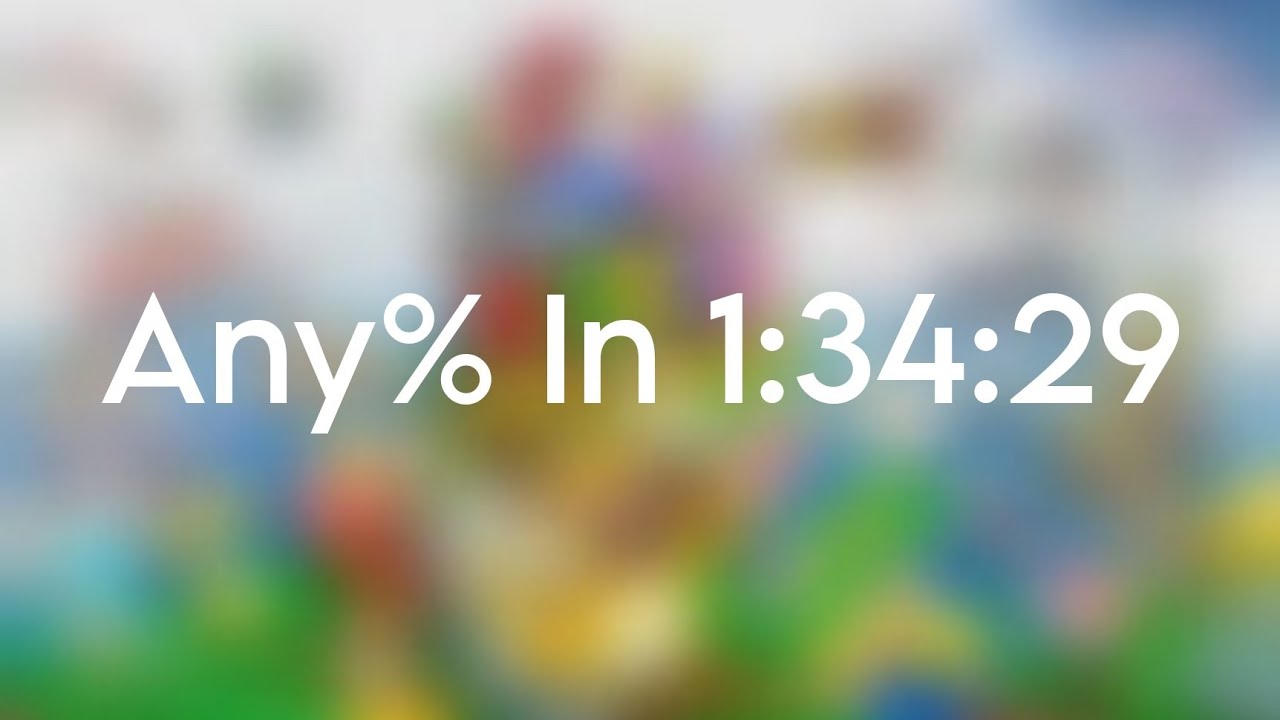 Super Mario 3D World Any% Speedrun In 1:34:29 (World Record)