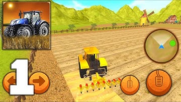 Farm Simulator 2020 - Tractor Games 3D - Mobile Gameplay Walkthrough Part 1 (iOS, Android)