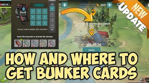 How and where to get bunker Cards - New update Dark Days zombie Survival