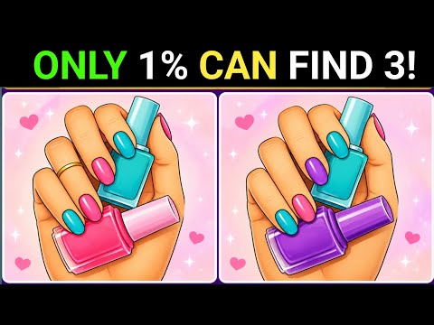 👀 Only 1% Can Find All 3 Differences | Ultimate Spot the Difference Challenge!
