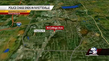 Police chase involving Elkins Police Department, Arkansas State Police ends in Fayetteville
