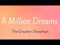 THE GREATEST SHOWMAN - A MILLION DREAMS (LYRICS)