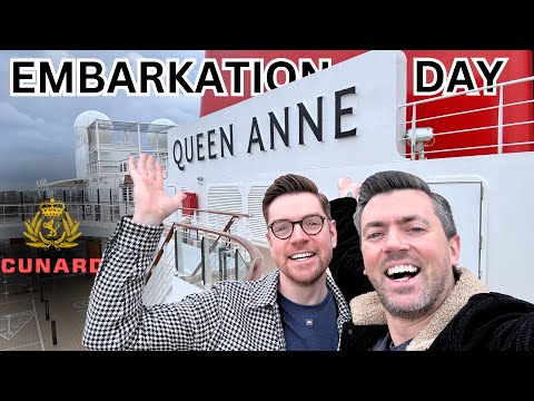 Boarding QUEEN ANNE! Our First CUNARD Cruise! Will We Like It?