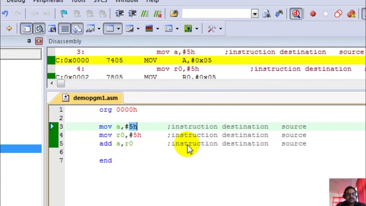 Keil introduction to 8051 assembly programming youtube