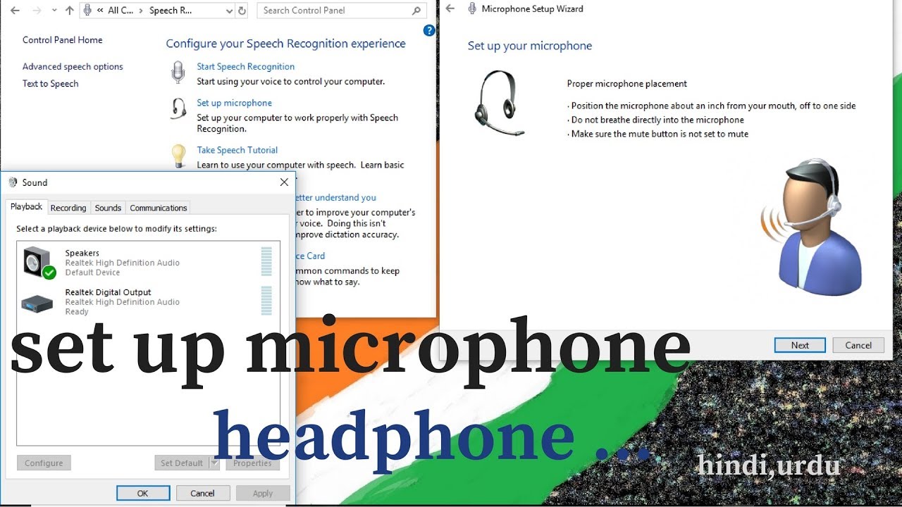 how to connect microphone headphone earphone Speaker to laptop /pc