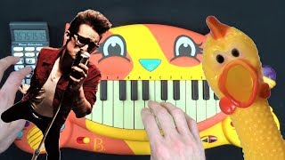 PANIC! AT THE DISCO - HIGH HOPES ON A CAT PIANO, A CHICKEN AND A DRUM CALCULATOR