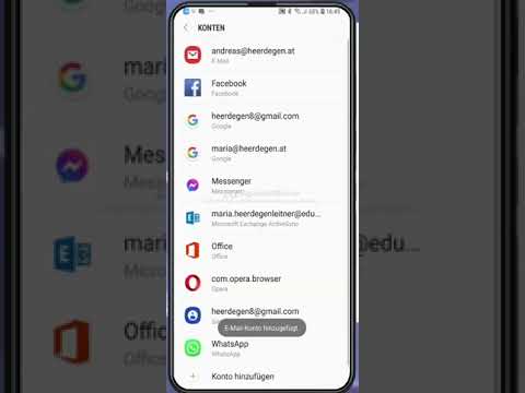 Meinen Mail-Account auf meinem Smartphone  mit 