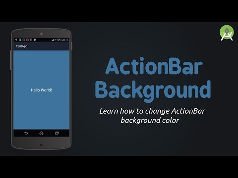 Android Studio - Change ActionBar Background Color | Tutorial