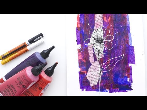 How To Paint A Simple And Colorful Acrylic Paint Background