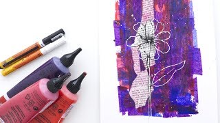 How To Paint A Simple And Colorful Acrylic Paint Background