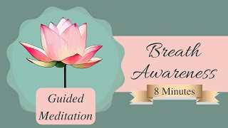 Breath Awareness Meditation for Relaxation | Short Guided Mediation (8 Minutes)