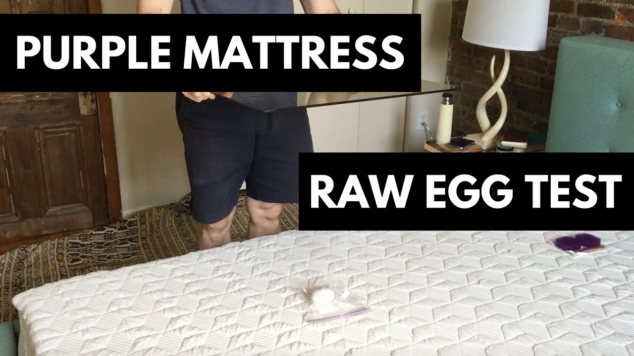 the purple mattress egg test