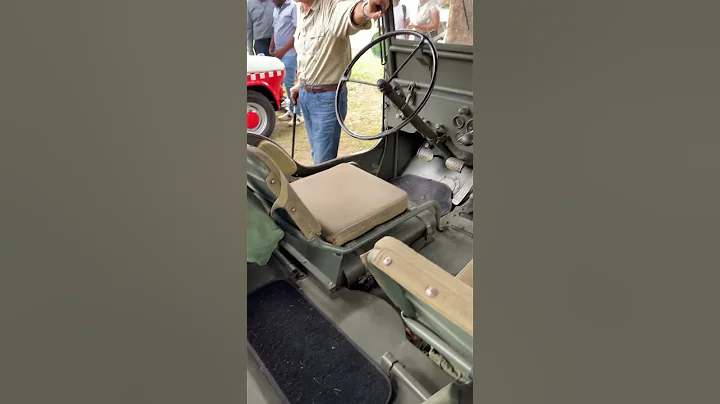 Willys Jeep 1944 cockpit at the Classic Car Show in Jamaica #shorts