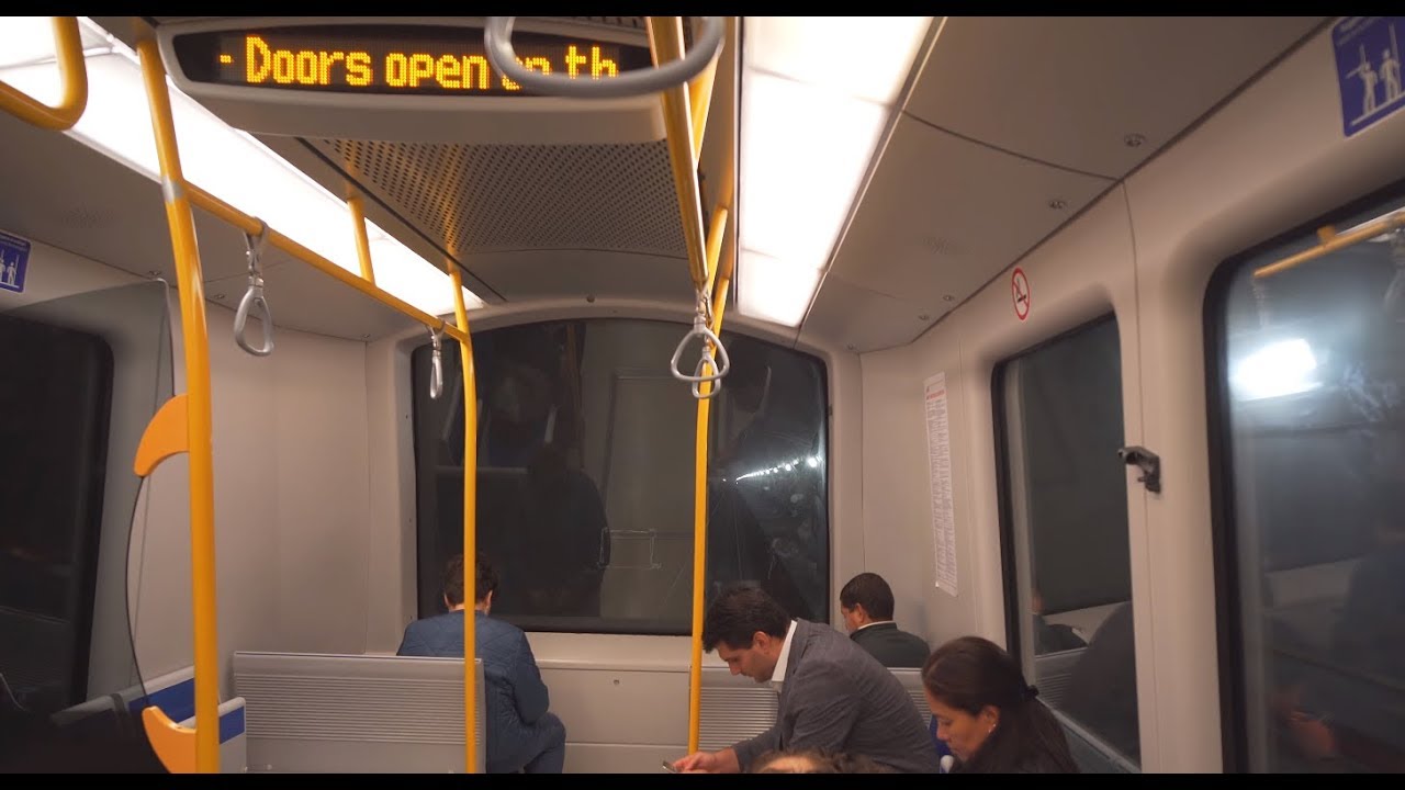 Italy, Milan, Metro ride from TRE TORRI to ISOLA