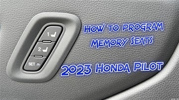 How to Program Your Memory Seats - Honda Pilot (2023 2024 2025)