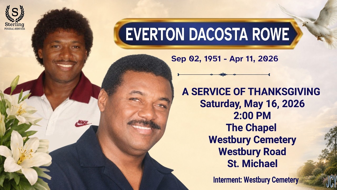 Celebrating the Life of Everton Rowe - YouTube