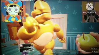 Pomni Jax Play Part 2 - Hello Neighbor Fred Bear Mod Yobeer Scene Sparta Mario Kart Remix