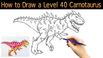 How to Draw a Level 40 Carnotaurus - From Artland | Mady Arts