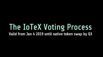 IoTeX Voting Process | iotexlab.io Delegate