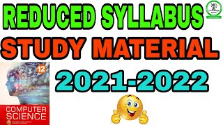 TN 12th Computer Science Reduced syllabus material 2021-2022|CS KNOWLEDGE OPENER|