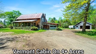 Vermont Cabins On 4 Acres Lincoln Old Houses VT Real Estate Ready to Use Rentals