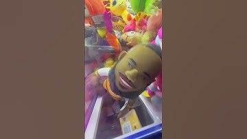 Minecraft Movie Plush STUCK Inside Claw Machine #shorts #clawmachine #arcade #fnaf #minecraft