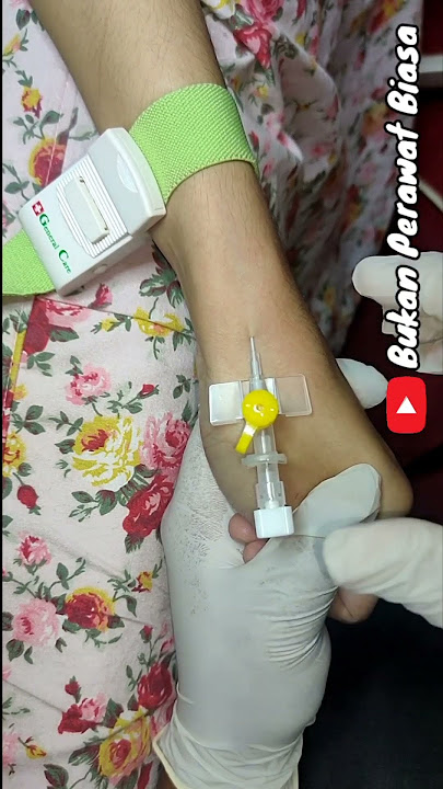 cara pasang infus di pergelangan tangan
