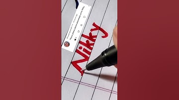 Nikky name writing neatly #viral #reels #video #trending #youtube #shorts /Please write your name