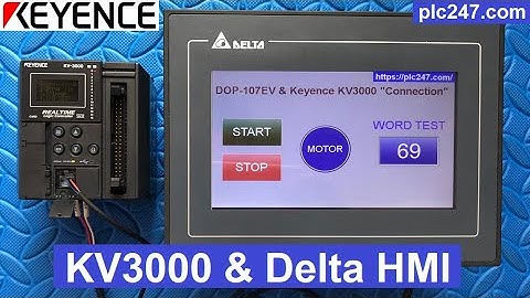 Keyence KV3000 & Delta HMI "RS232 Connection" Tutorial