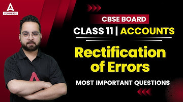 Most Important Questions | Class 11 | Accounts | Rectification of Errors | Part 2