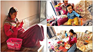 Morning Breakfast Routine Indian Family House Cleaning Vlog Indian Mom Saree Hardwork Routine