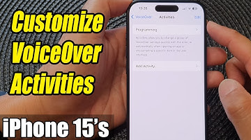 iPhone 15/15 Pro Max: How to Customize VoiceOver Activities To Change Group of Voice Over Settings