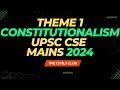 Class 4 | Constitutional Morality | Free Mains Course | UPSC CSE Mains 2024 | GS 2 | The Civils Club