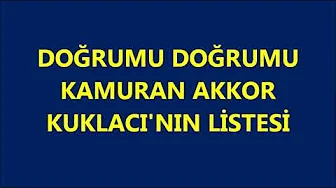 DOĞRUMU DOĞRUMU - KAMURAN AKKOR DOĞRUMU DOĞRUMU - KAMURAN AKKOR