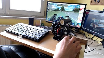 Livestream in LFS - DIY ARDUINO RPM TACHO - Thrustmaster T300 Wheel