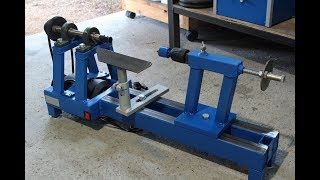 tornio per legno fai da te (homemade wood lathe)