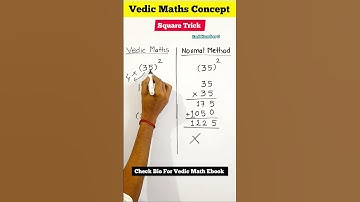 Square Mathstrick for End Number 5 #vedicmath #shorts #mathstricks