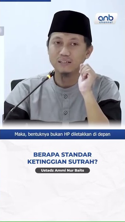 Penting, Perhatikan! Sutrah Yang Benar Dalam Shalat