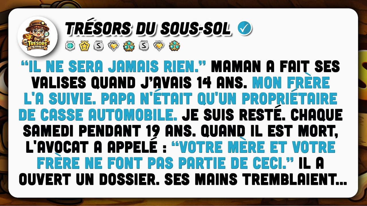 Ma Mère Est Partie À 14 Ans. 19 Ans Après, L'avocat Me Dit : ‘‘Il N'y A Que Vous, Monsieur.’’