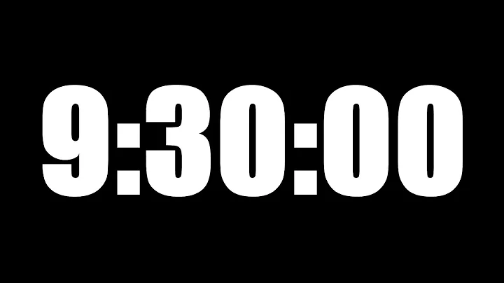 9 HOUR 30 MINUTE TIMER • 570 MINUTE COUNTDOWN TIMER ⏰ LOUD ALARM ⏰