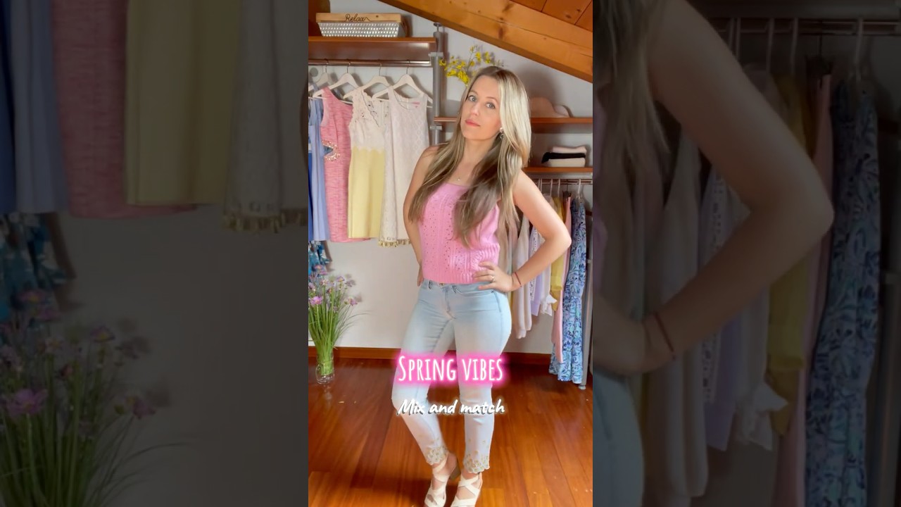 Spring closet capsule. Pastel outfits. Easter ready. Lilly Pulitzer vibes.