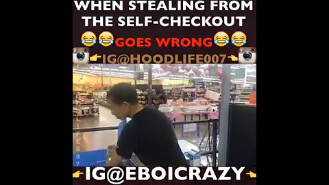 When stealing from the self-checkout