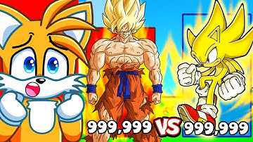 SONIC vs GOKU Power Level Comparison